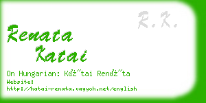 renata katai business card